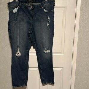 Torrid premium skinny distressed jeans